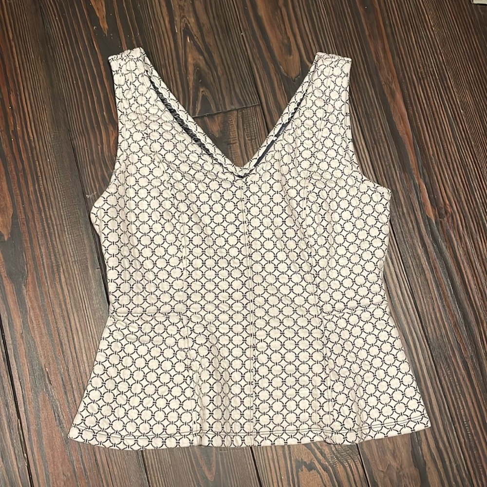 Anthropologie Maeve Peplum Top Size Small